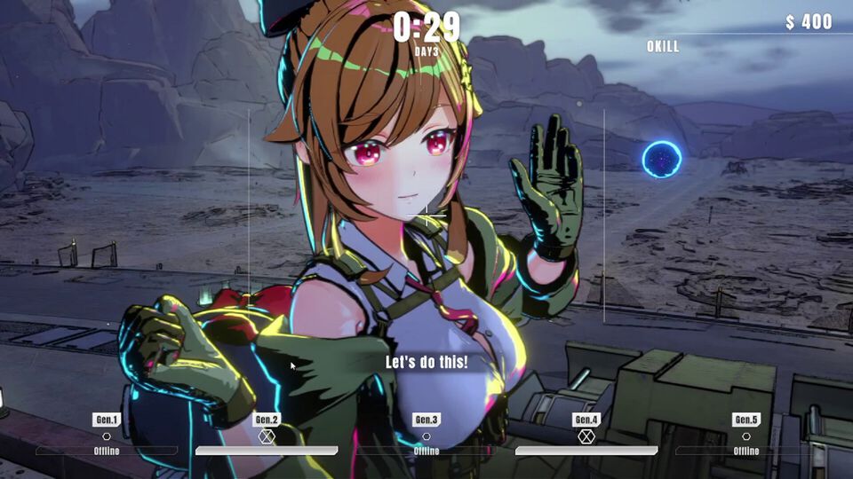 『タレットと少女』タレット乗り少女がエイリアンの大群に挑む防衛シューター。ダメージを受けると衣服破壊も……8月25日発売