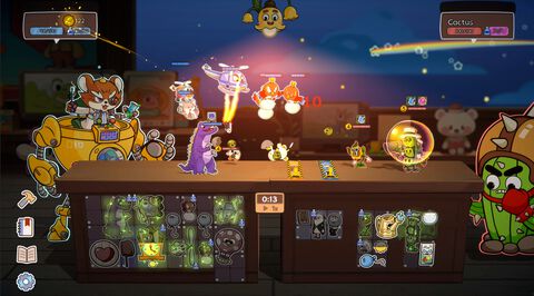 『カッポーン！おもちゃ対決』デスクの上で大乱闘。おもちゃがはじけ飛ぶカオスな軍団オートバトル。Steam体験版が配信開始