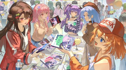 『先生！新刊三冊くださいッ！』理想の“推し”で楽しむ同人活動シミュ。同担との交流も。40年同人活動をやっているおばあちゃんキャラも登場【正式版配信】
