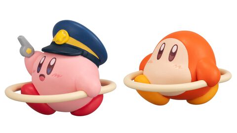 『星のカービィ』カービィが駅員さんに。電車ごっこをするワドルディやワドルドゥたちと連結できるフィギュアが5月中旬よりガシャポンで発売