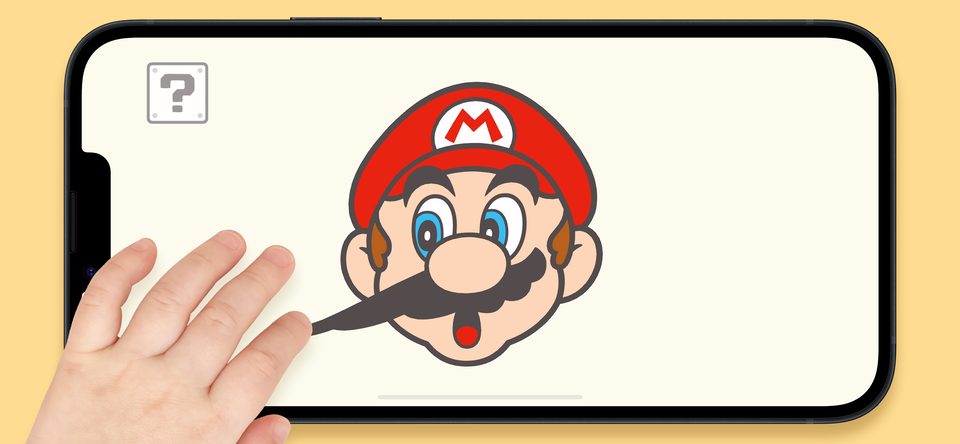 『マリオ』子ども向け新シリーズ“マイマリオ”発表。『マリオ64』タイトル画面風の顔引っ張りえほんやアプリが登場。つみきはamiiboにも