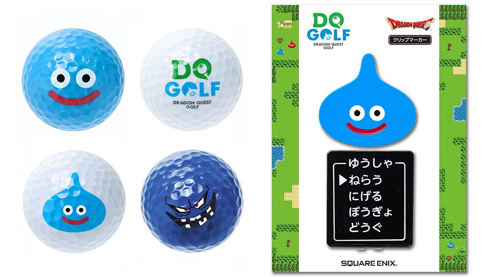 『ドラクエ』スライムのゴルフボール、クリップマーカー、キャディバッグなどがゴルフ用品ブランド“DRAGON QUEST GOLF”から登場。e-STOREで予約受付中