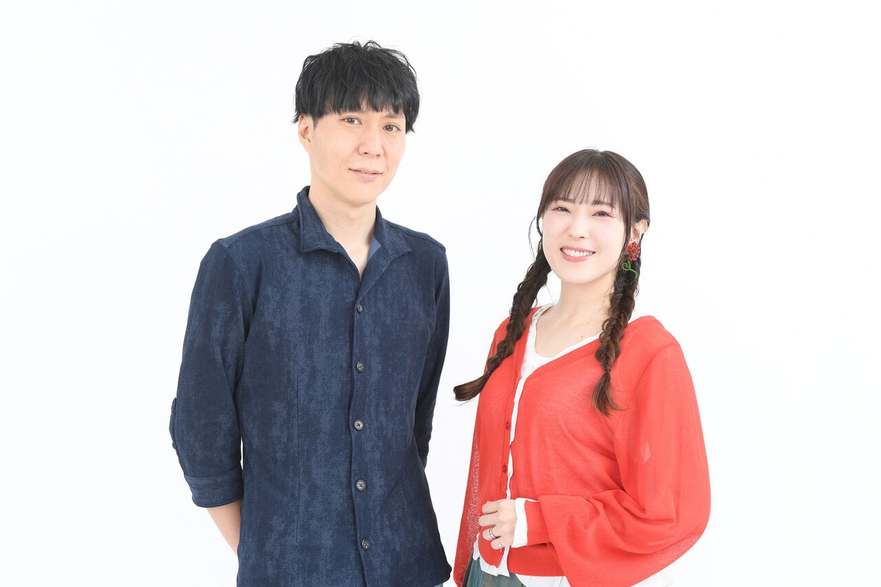 『アイマス』中村繪里子さん（天海春香役）×神原大地さん（伊集院北斗役）対談。ライブを見に来てくれているのはプロデューサーなのかなど、養成所からの仲であるふたりがさまざまな視点で『アイドルマスター』を語る