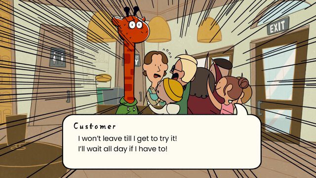 『コミュ障キリンの一週間』体験版が日本語対応。話しかけられると頭が爆発（物理）するキリンを操作して誰とも会話することなく1週間を過ごせるか？