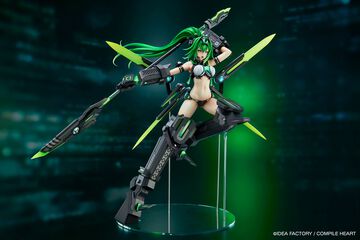 『新次元ゲイム ネプテューヌVII』ネクストグリーンの1/7フィギュアが登場。しなやかで洗練されたフォルムを再現。背部・腕・足の各ユニットはキャストオフ可