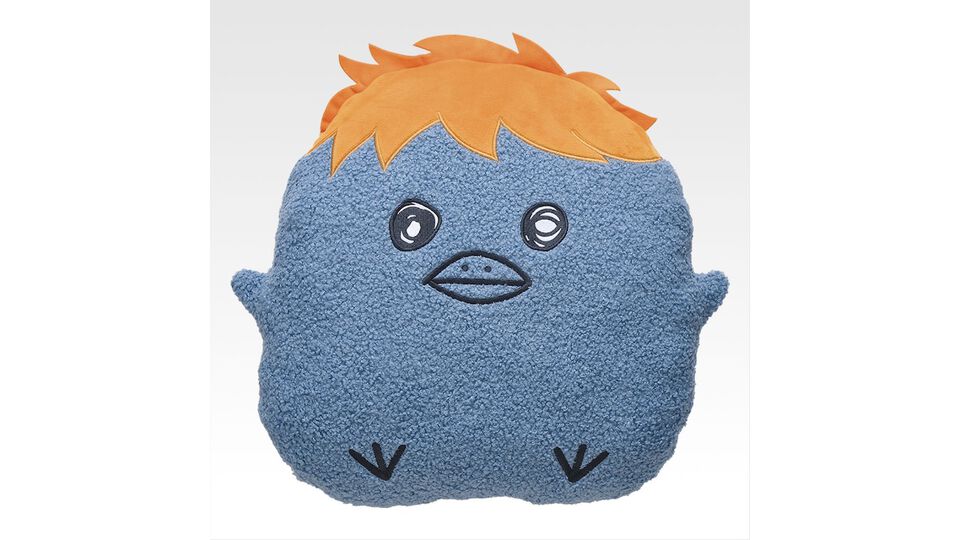 『ハイキュー!!』一番くじが本日（8/16）発売。ヒナガラスのふわふわなクッションがかわいい＆抱きしめたい
