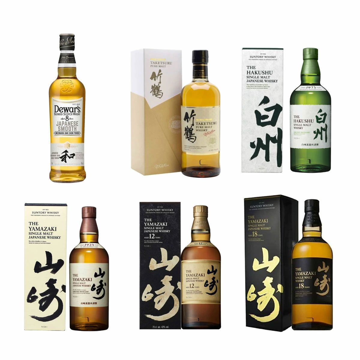 12本 デュワーズ 8年 カリビアンスムース　関連 白州 山崎 響 白角 竹鶴 3,100円で山崎18年、山崎12年、山崎・白州NV、デュワーズ