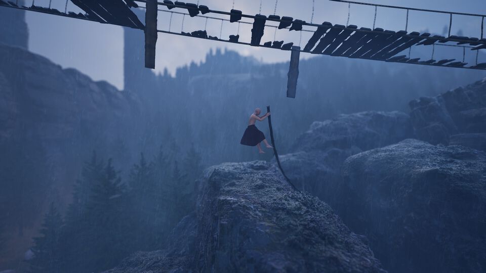 “壺おじ”ライク超高難度クライミングアクション『Vaulting Over It』デモ版がSteamに登場。棒を使って障害物を乗り越える、しかし棒がジャマ