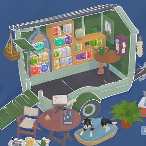 本好きにはたまらない!?『Tiny Bookshop』は海辺に小さな書店を開く経営シミュレーション。お客さんの好みにあったオススメの一冊を見つけるのが楽しい！【電撃インディー#1099】