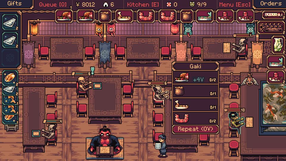 『The Way of the Tray』日本の妖怪たちをおもてなしするちょっと不思議なレストランでのウェイターシミュレーター。リリース記念に20％オフの960円で登場。日本語にもいきなり対応