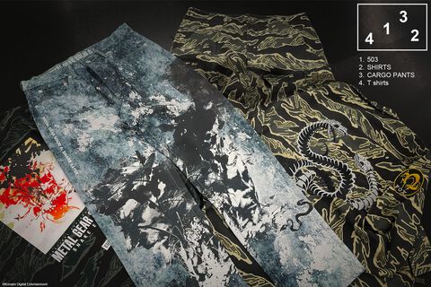 『メタルギア ソリッド デルタ』とEDWINのコラボジーンズが登場。カモフラ率高まるシャツ、カーゴパンツやTシャツも。オンラインで受注開始