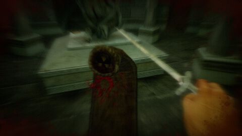 『Caput Mortum』配信開始。『キングスフィールド』などに影響を受けた一人称ホラーアドベンチャー。右手を巧みに操り怪物が徘徊する廃墟の塔を探索