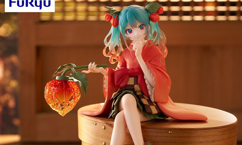 初音ミク】ほおずきを模した提灯の繊細な造形に感動。和の雰囲気や髪の