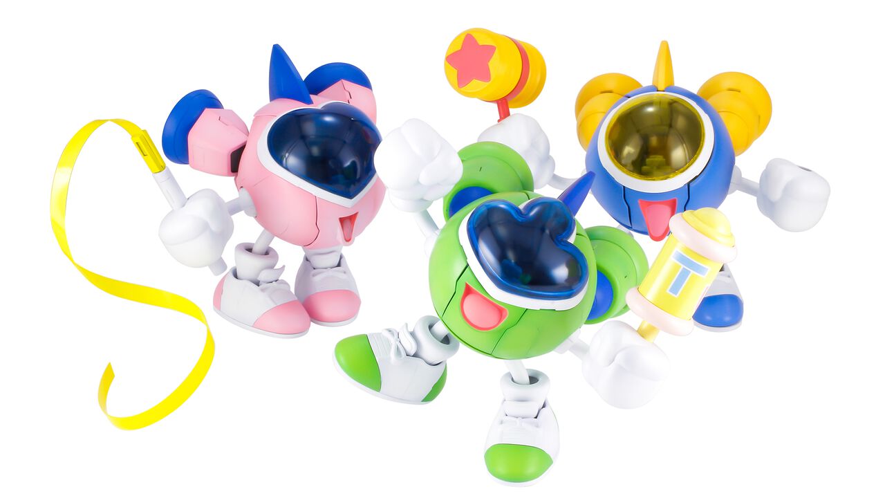 『ツインビー レインボーベルアドベンチャー』ツインビー、ウインビー、グインビーのプラキットが本日（9/4）予約販売開始【好評につき再登場】