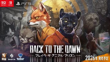 『Back to the Dawn』アニマル脱獄サスペンスRPG、日本語ボイス追加して家庭用ゲーム機で2026年に発売。動物の囚人となり、過酷な刑務所から脱獄を目指せ