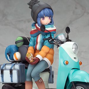 【ゆるキャン△】品薄の『志摩リンwithスクーター』再販分が予約開始。缶紅茶を手に一息つく姿を愛用のスクーターと一緒にフィギュア化！