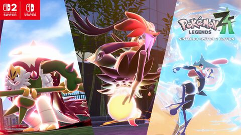 【ポケモンレジェンズZ-A】メガゲッコウガ、メガマフォクシー、メガブリガロンが発表。カロス地方の最初の3匹がメガシンカ！【Nintendo Direct】