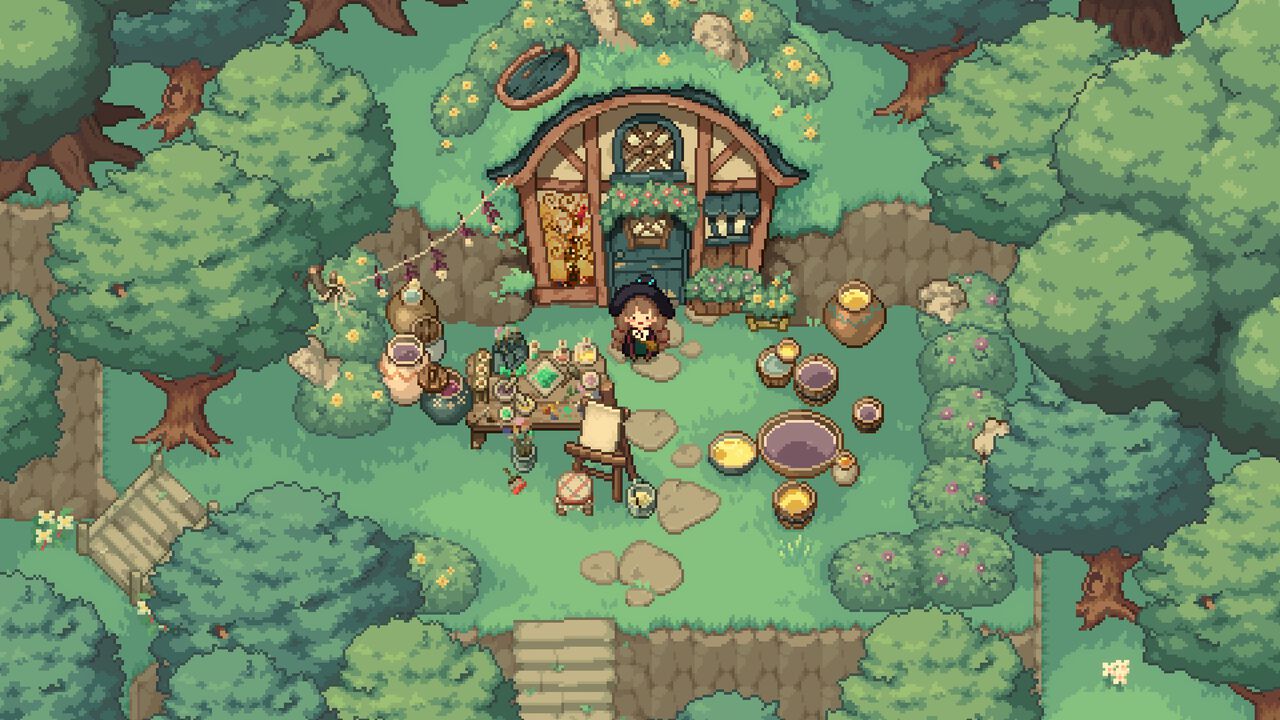 『Little Witch in the Woods』癒しのスローライフ正式版がリリース。新エリアに加え、釣りやネコとの触れ合いなど森での暮らしを彩る新要素が追加