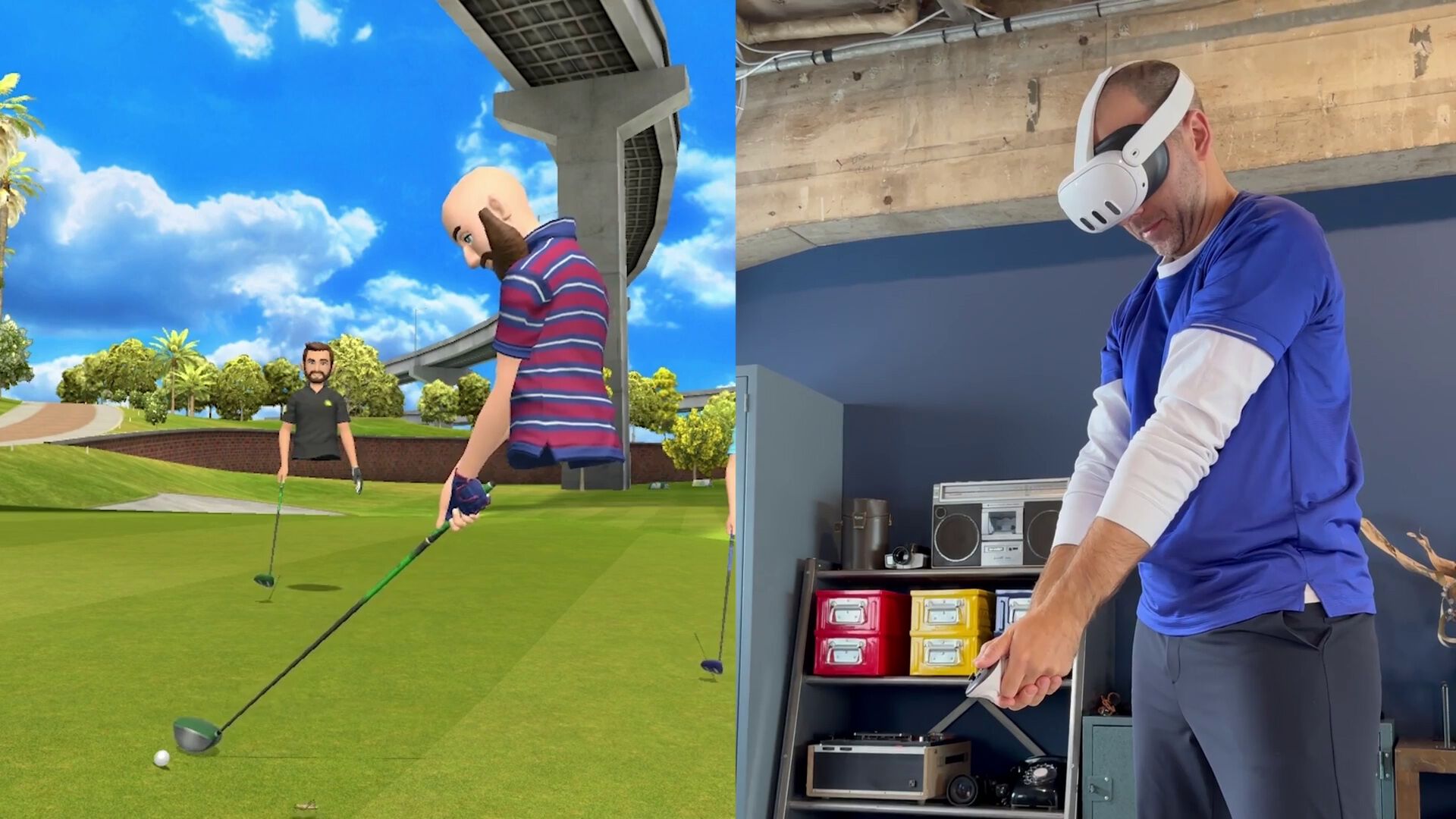 VRゴルフ『アルティメット スイング ゴルフ』発売。『みんなのGOLF』のクラップハンズがリアルを追求。アバターの下半身は次回アップデートで追加予定