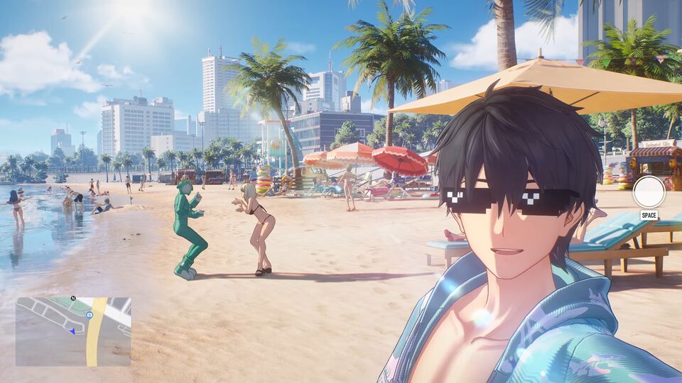 『無限大ANANTA』実機プレイ映像が公開。ビーチや音楽ライブなど自由度の高い都市生活が楽しめる。戦闘ではステゴロも