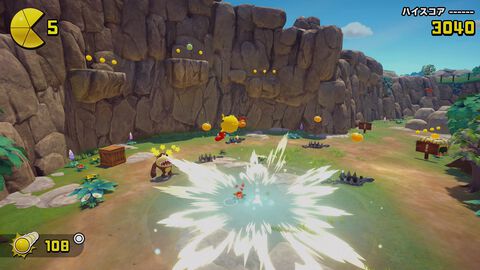 『パックマンワールド2 リ・パック』23年越しのリメイクで追加された新アクションが手触りよすぎ。意味もなく飛び跳ねたくなる3Dジャンプアクションに