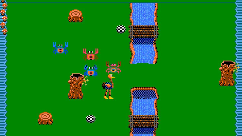 【アケアカ】『ダチョラー』亀をキックして動物に当てて倒していくアクションゲーム。マイナーチェンジ版『キックボーイ』も収録。9月25日より配信