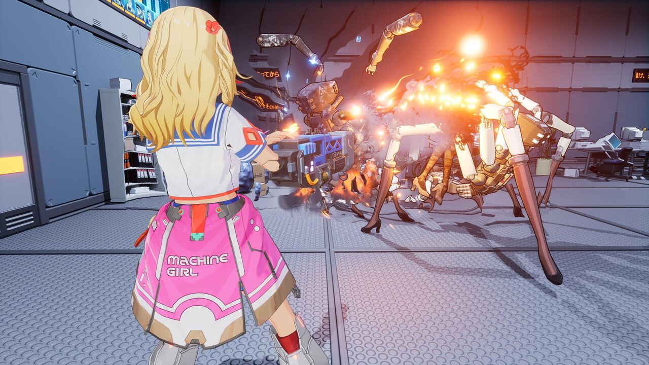 『ゼンシンマシンガール』両腕にガトリングガンやチェーンソーなど多彩な武器を装備して敵をなぎ倒す。ユニークな武器や第2層ボスの情報が公開