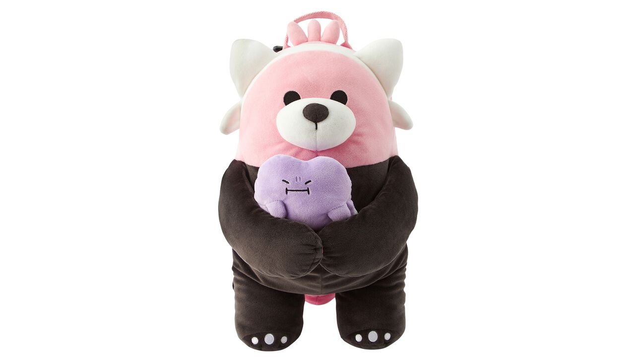 『ポケモン』メタモンを絶対逃さないキテルグマのぬいぐるみリュックが怖かわいい。うさぎメン氏デザインのゆるかわグッズがポケセンで10月4日発売