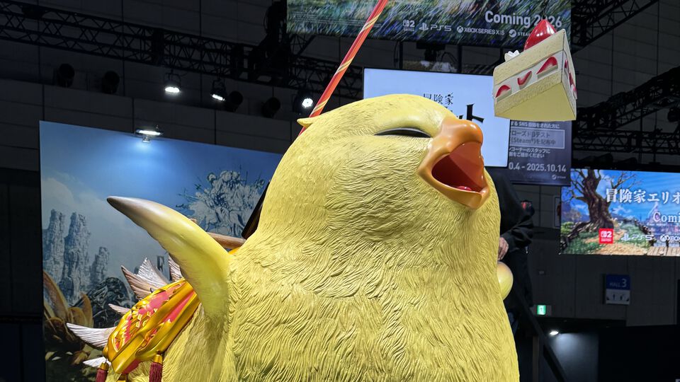 『FF14』の“でぶチョコボ”のマウントは想像以上にデカかった！ 光の戦士たちはリアルで乗れるチャンスを見逃さずに【TGS2025】
