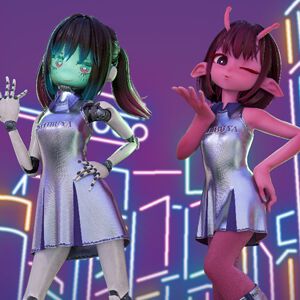 『銀河特急ミルキーサブウェイ』のPOP UP SHOPが明日10/1より開催。チハル＆マキナの描き下ろしアイドル衣装グッズが多数登場！
