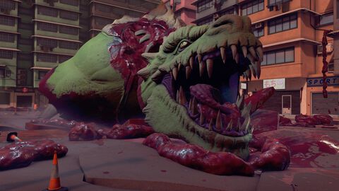 『怪獣クリーナー』巨大怪獣の死骸お掃除シム。放射能漏出、爆発する臓器など危険に満ちた巨体を片付ける。何かあってもクローンが作業再開
