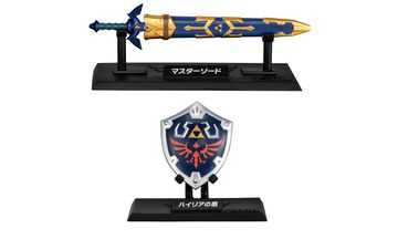 『ゼルダの伝説』食玩“ウェポンコレクション”が2026年2月に発売決定。マスターソードやハイリアの盾のフィギュアが付属。専用台座付きでコレクション性高め