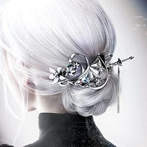 『ニーア』2Bと9Sをイメージした優美で凜としたデザインの髪飾りが登場。刻印された対となる台詞もグッとくる