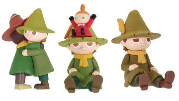 『ムーミン』スナフキンのミニフィギュアガチャが11月中旬に発売。父・ヨクサルとの再会シーンや演奏する姿など印象的なシーンを集めた全4種