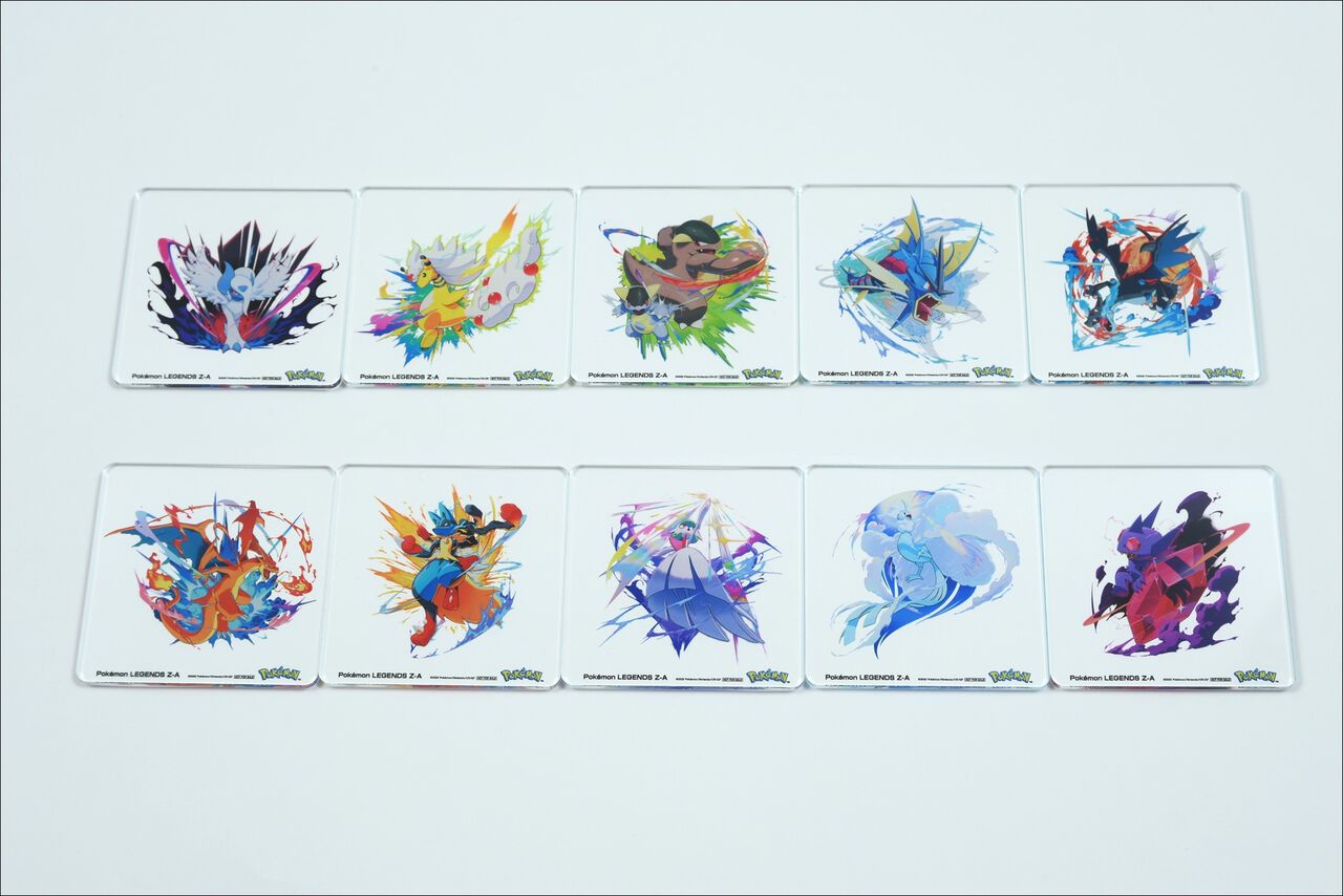 楽天ブックス『ポケモンレジェンズ Z-A』の早期購入特典がスゴい。メガリザードンXやメガチルタリスなど選べる計10種のアクリルコースターを用意、オリジナル配送パックでお届け！