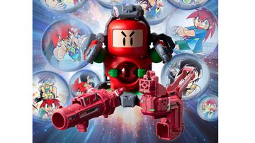 『爆球連発!!スーパービーダマン』主人公タマゴの初代マシン“あかボンバーマンビーダマン”が復活！ 漫画全15巻を3冊に再編集した豪華愛蔵版とセットで限定発売