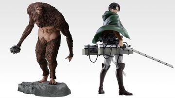『進撃の巨人』一番くじが本日（10/10）発売。獣の巨人とリヴァイ兵長、因縁の組みあわせがフィギュアに