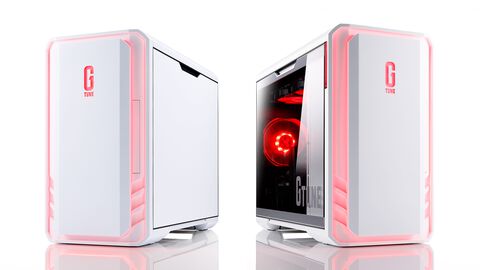 マウスコンピューターから“G TUNE”のホワイトカラーが新登場。白のケースとレッドのイルミネーションが明るさを演出する新モデル