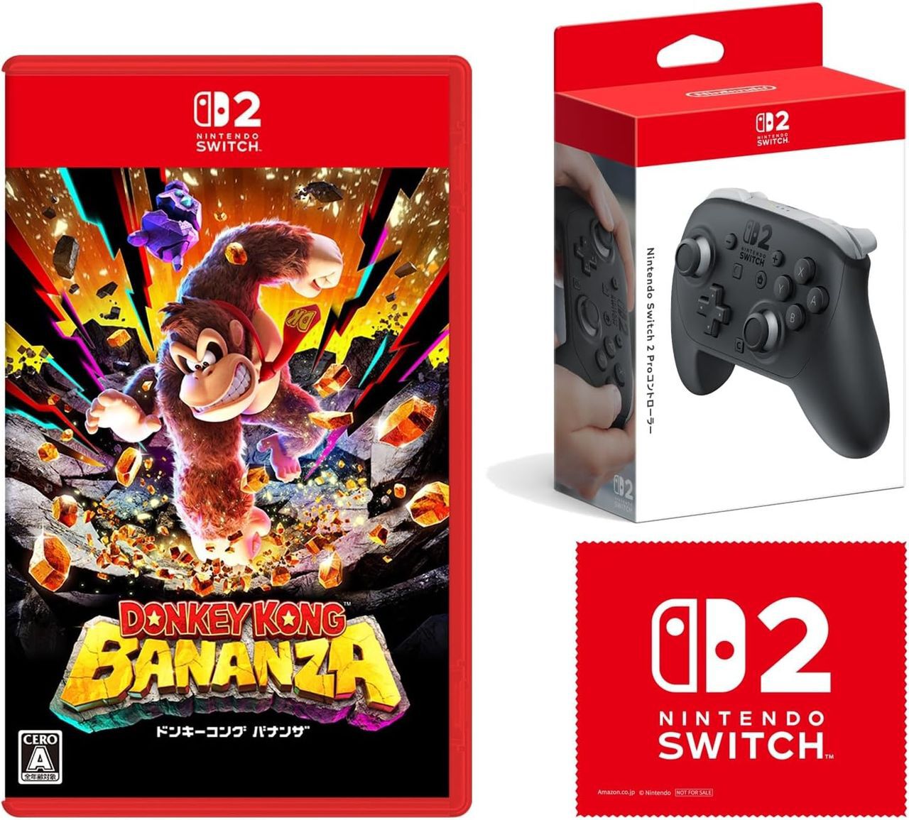 Switch2『ドンキーコング バナンザ』＋Proコントローラーの