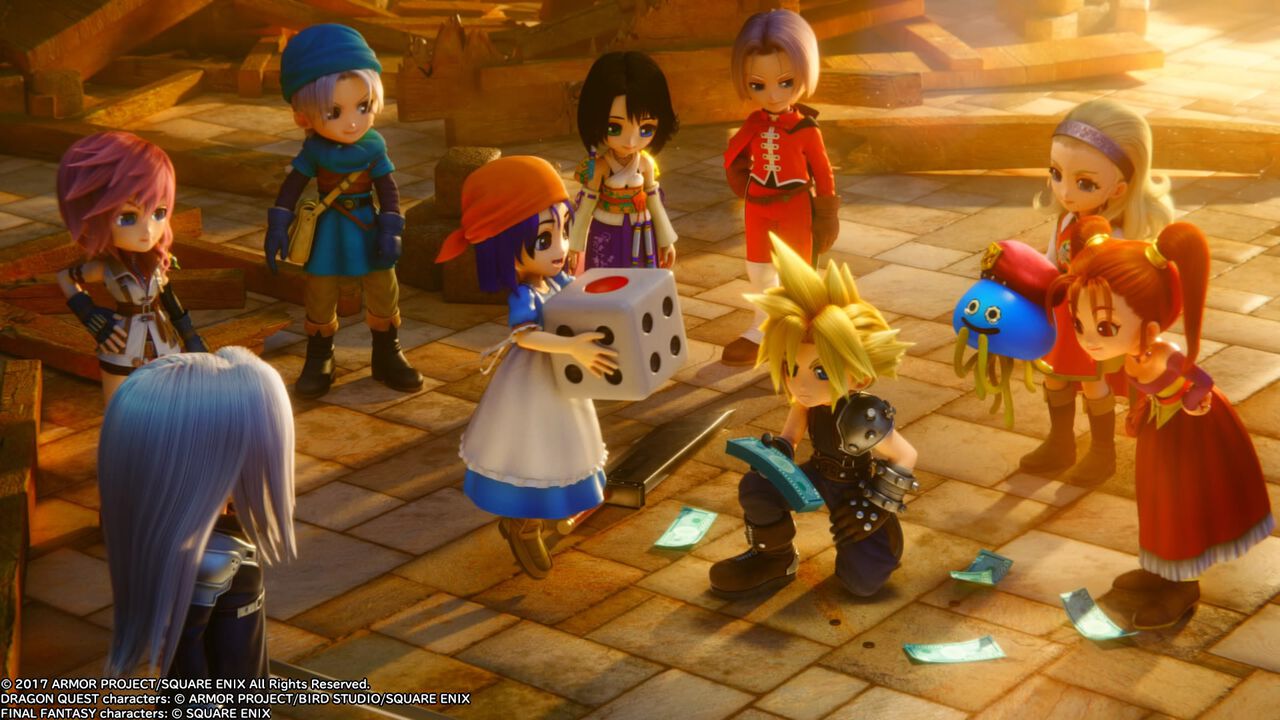 【昨日は何の日?】『いただきストリート DQ&FF 30th ANNIVERSARY』8周年。現時点でのシリーズ最新作は『DQXI』『FFXV』も参戦した記念作品。モーグリやトルネコもマップをウロウロ【今日は何の日?】