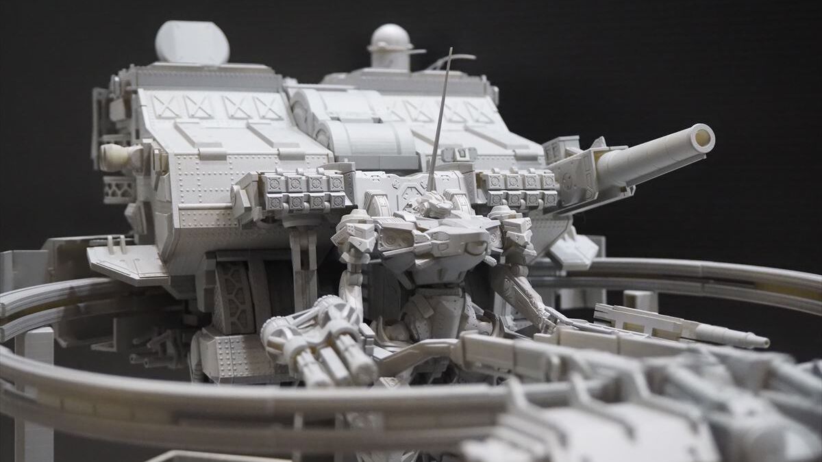 『アーマード・コア6』ボス機体“バルテウス”が食玩プラモで立体化。“全方位ミサイル”など数多のプレイヤーを苦しめた兵装を細部まで再現。試作原型は“全日本模型ホビーショー”で展示