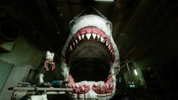 サメの歯治療ホラゲ『Shark Dentist』ゲームプレイ映像公開。丸鋸ホワイトニングから治療失敗でサメに食べられてしまう様子まで。最後にはハンマーヘッドシャークらしき姿も