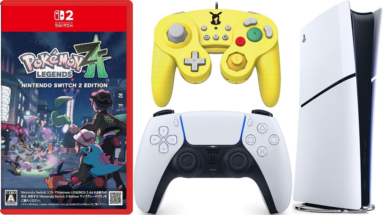 【Amazonタイムセール】『ポケモンレジェンズZ-A』が13%オフ。PS5本体は1万円引き、DualSenseやピカチュウコントローラーもお得に