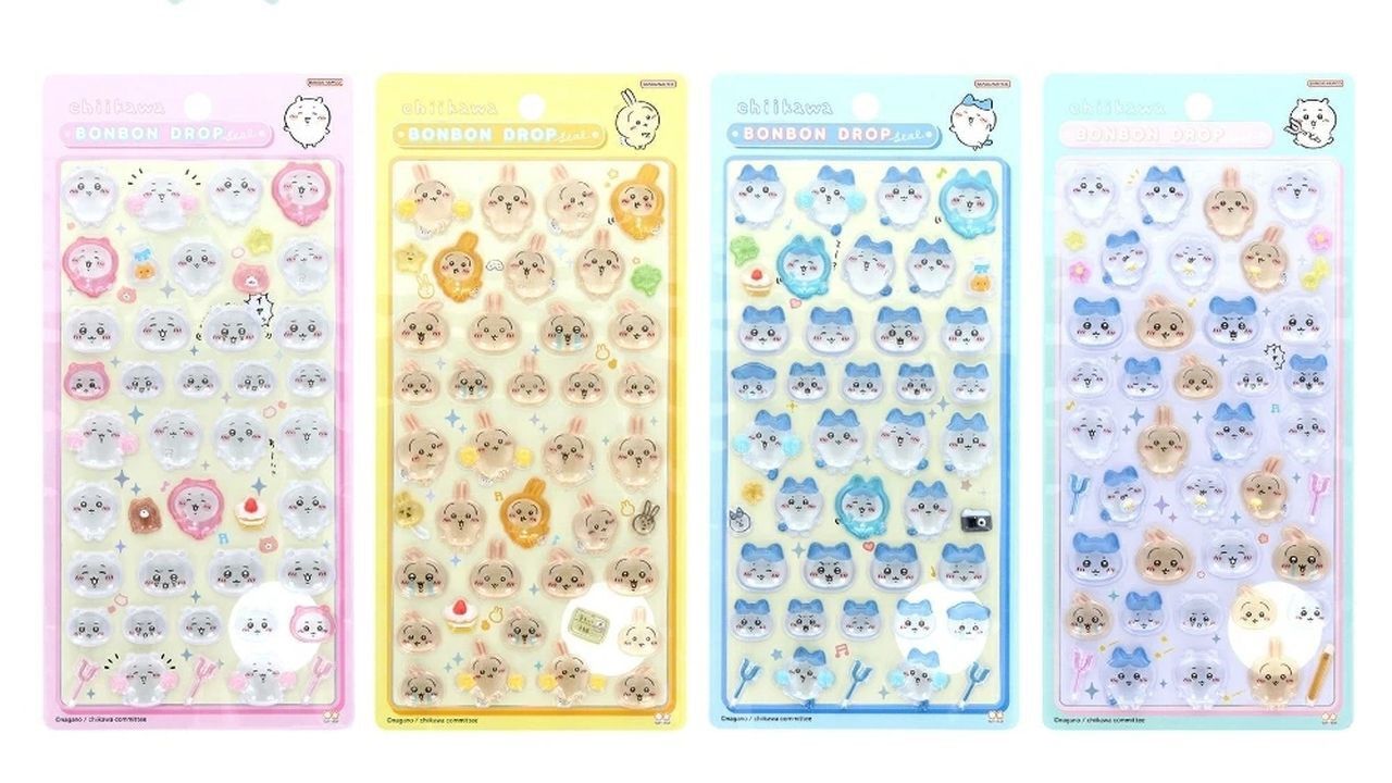 ちいかわ』のボンボンドロップシールが新登場。ちいかわ、ハチワレ