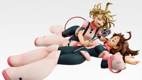 『ヒロアカ』一番くじ“幸せの上に”が本日（10/24）発売。トガちゃん＆お茶子の寄り添いあう感動のシーンを再現したフィギュアが尊い