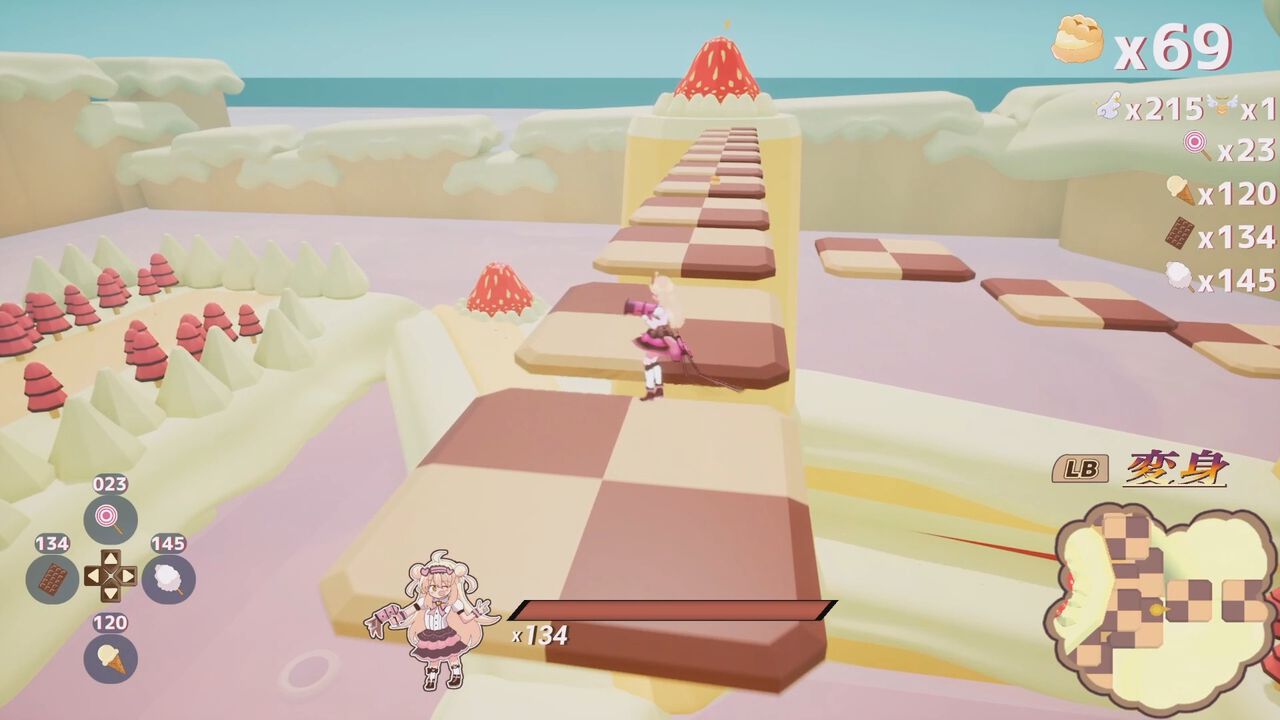 『シュークリームコレクトホイップ!』個人開発によるポップな本格派3D箱庭アクションが2026年1月5日発売予定。『スーパーマリオサンシャイン』のゲーム性をインスパイア