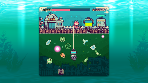 『終末ミジンコラボラトリー』終末世界で働く少女を見守る放置系ゲーム。PCデスクトップ画面の片隅で微生物サンプル集め