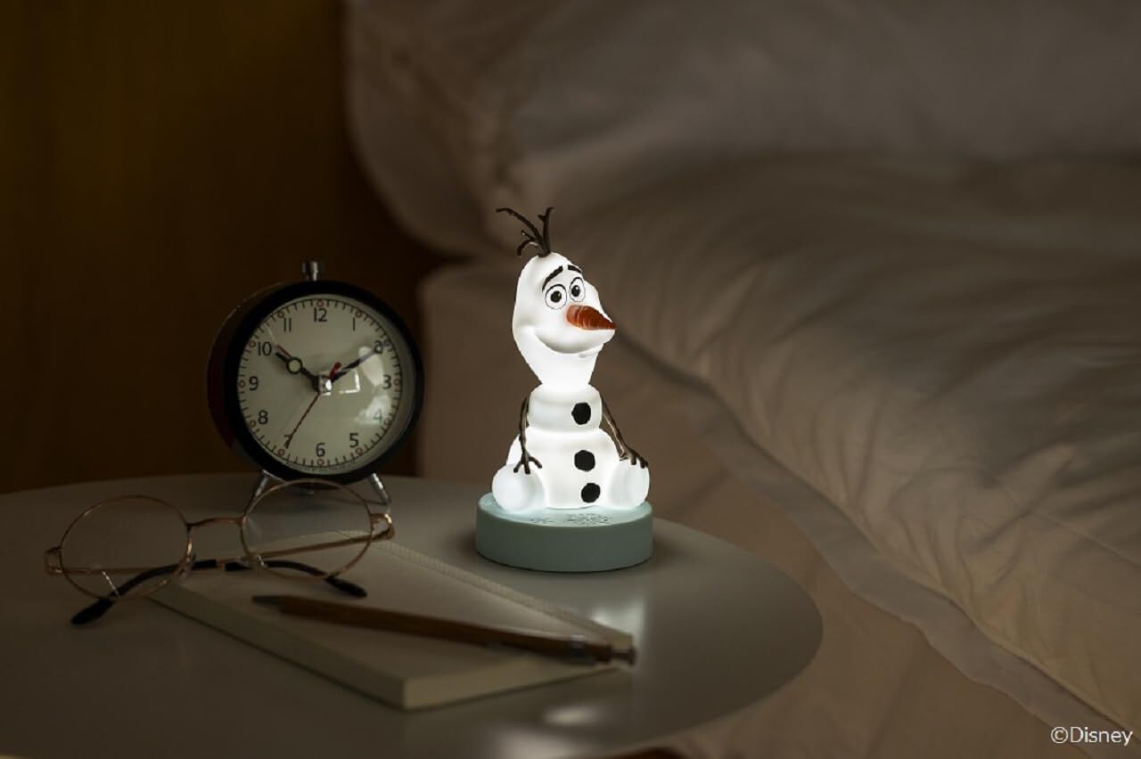 アナと雪の女王』のオラフがお部屋ライトに！ 熱くならないLEDを使用