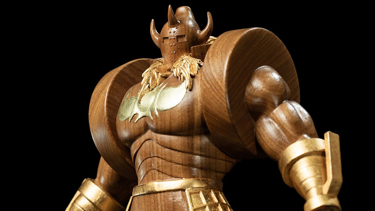 『キン肉マン』悪魔将軍の木彫フィギュアが発売決定。1体1体丁寧に木彫りされた世界にひとつだけの悪魔将軍。ダイヤモンドパワーを秘めたボディ(木製)は威厳を感じる
