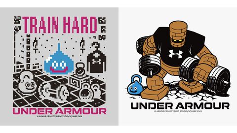 『ドラクエ』スライムやゴーレムたちといっしょに体を鍛えてレベルアップ！ アンダーアーマーとのコラボアイテム4種が11月7日発売